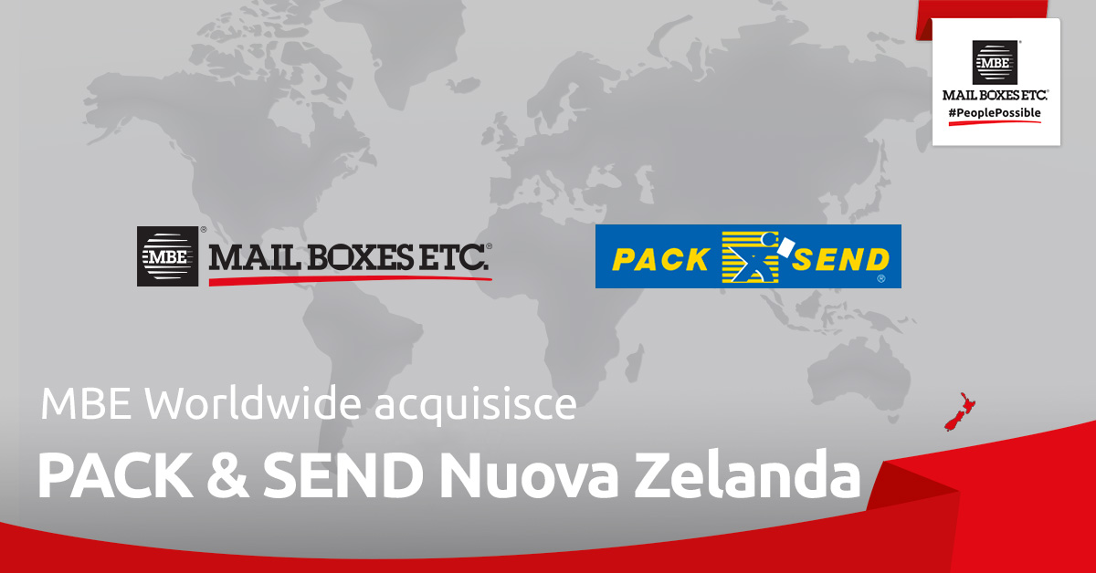 <strong>MBE Worldwide acquisisce PACK & SEND Nuova Zelanda</strong>
