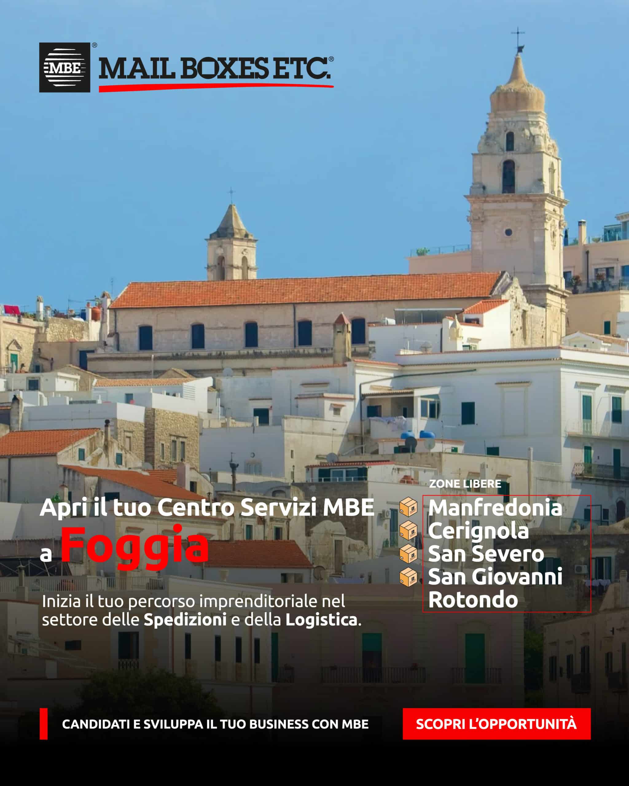 Apri un Centro Servizi MBE a Foggia