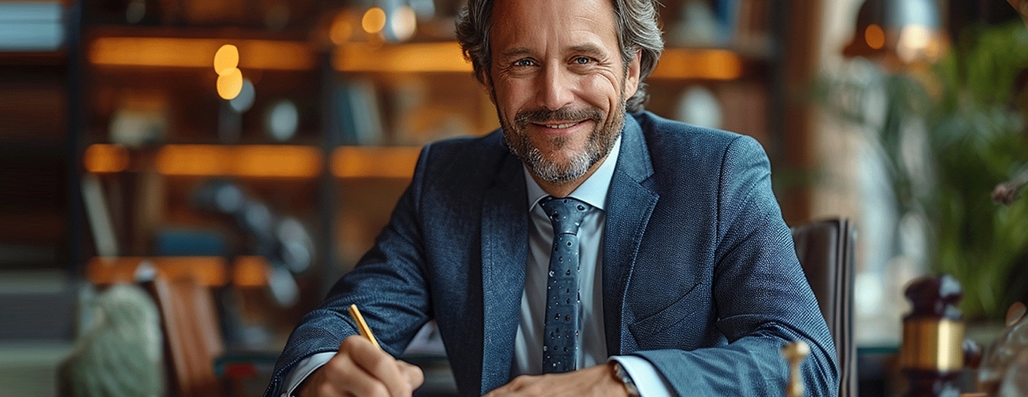 Due professionisti discutono un contratto di franchising