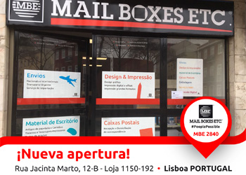 Mail Boxes Etc. inaugura terceiro centro em Portugal