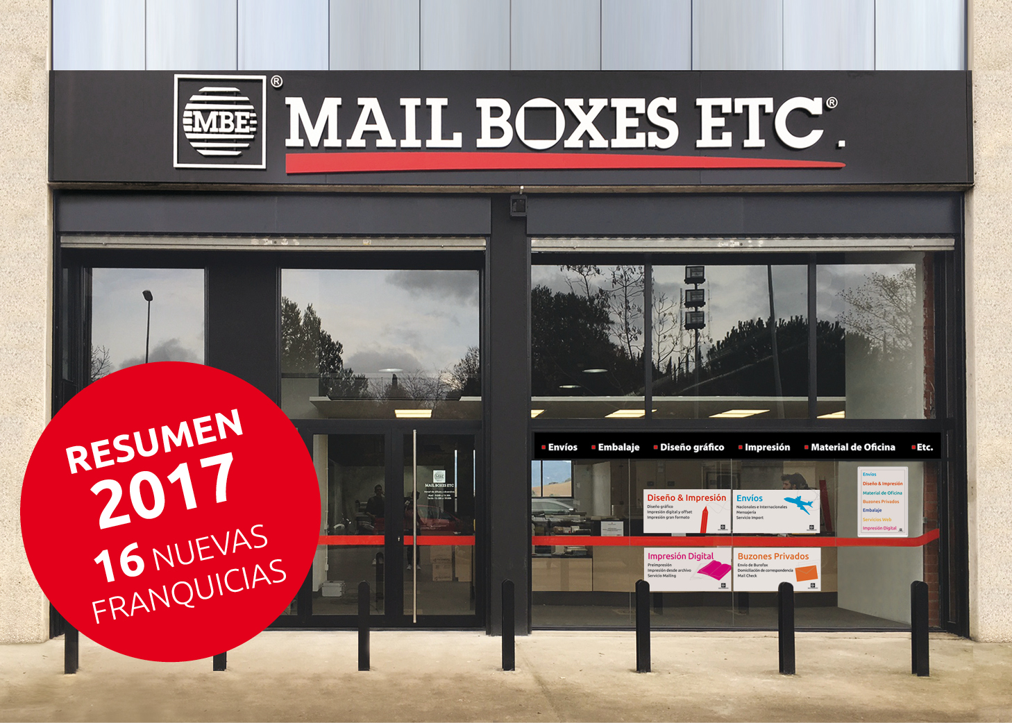 Mail Boxes Etc cierra 2017 con 16 nuevas franquicias en España y Portugal