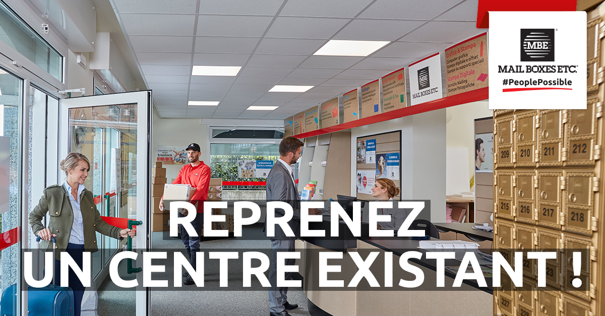 Rejoignez le réseau Mail Boxes Etc. en reprenant un Centre déjà existant !