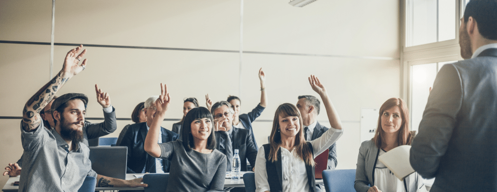 Photo d'une session de formation professionnelle.